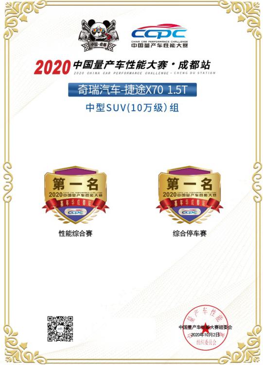 参赛就是冠军，奇瑞捷途X70再次惊艳CCPC成都站